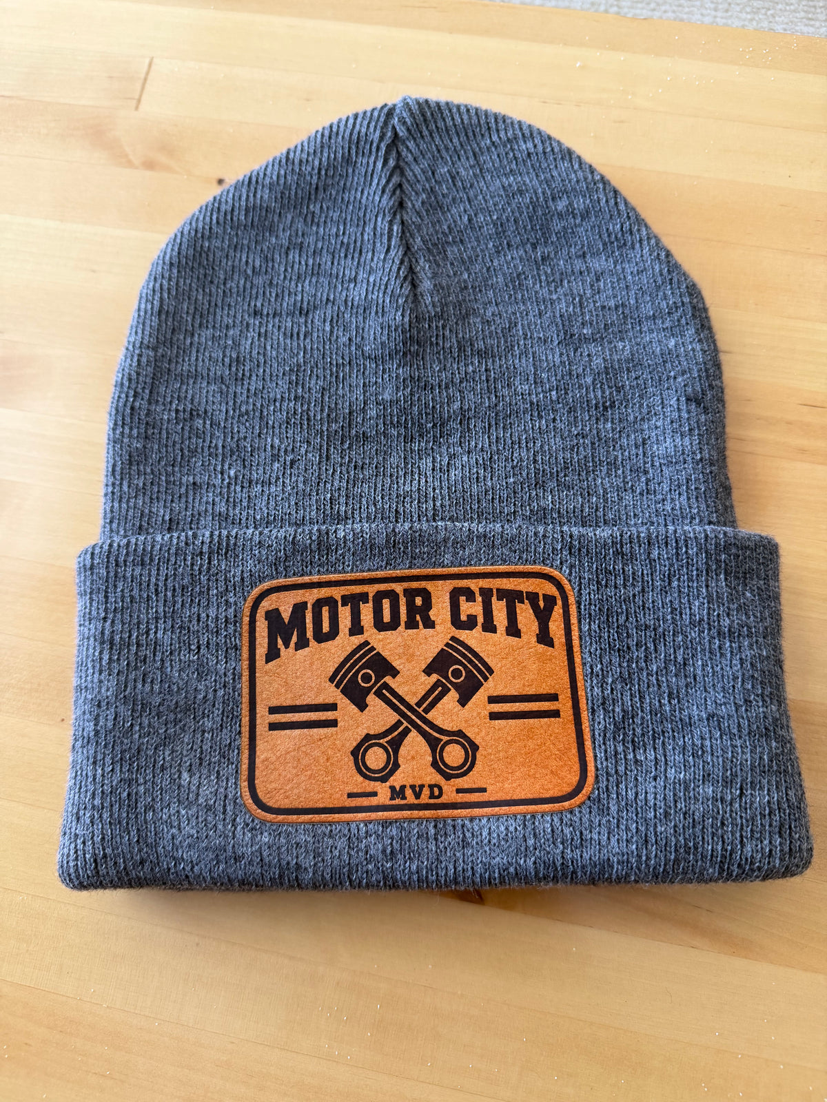 Leather-Look DTF Beanie