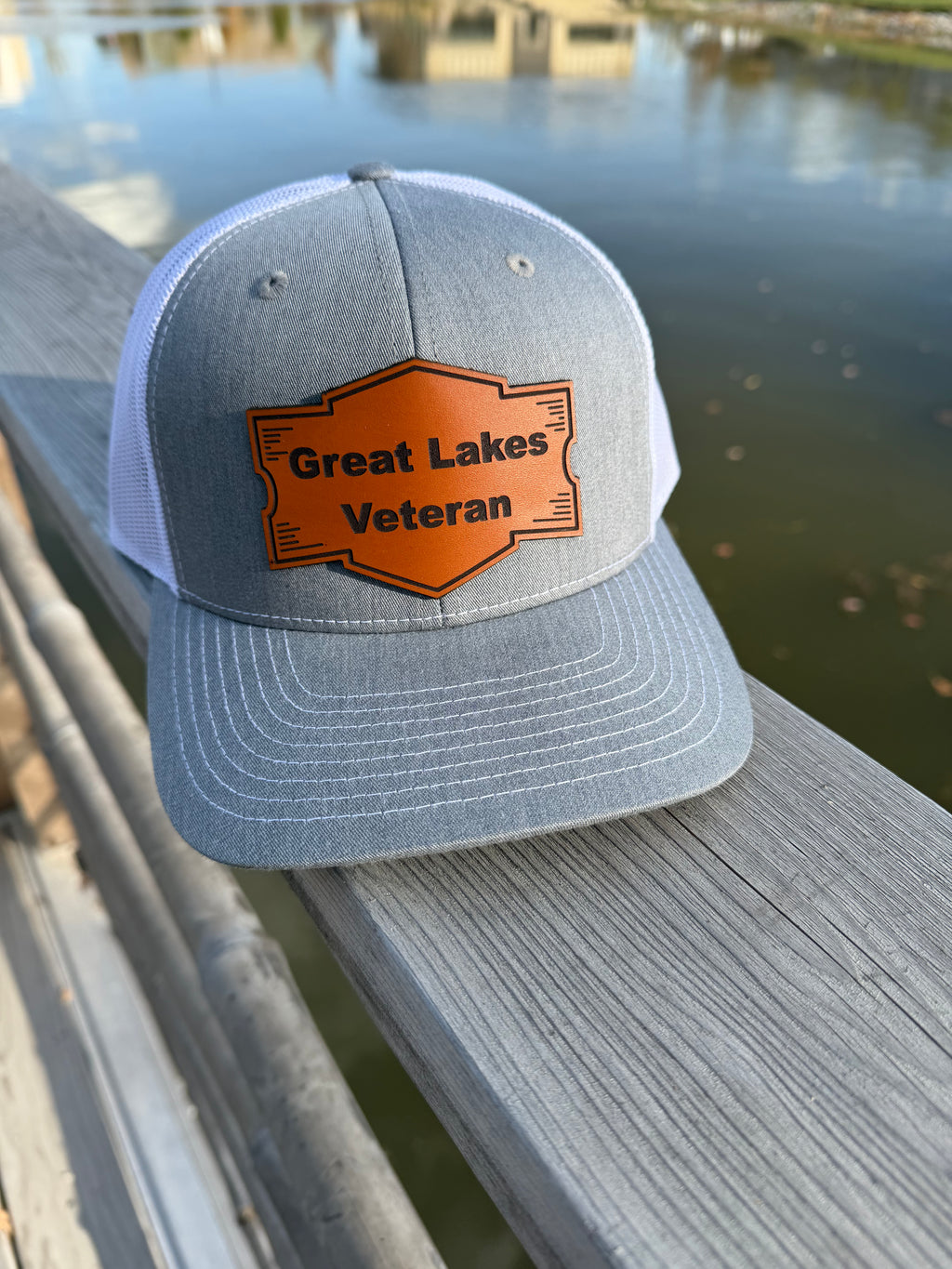 Great Lakes Veteran Leather Patch Hat | Richardson 112